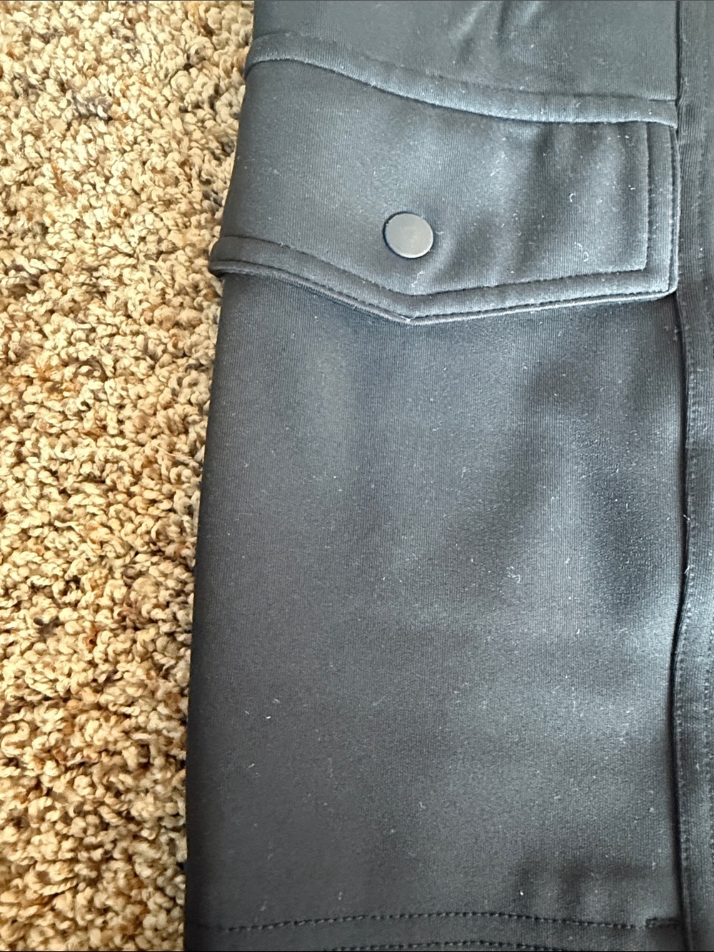 Athleta Black Cargo Jogger Pants - Picture 3 of 8